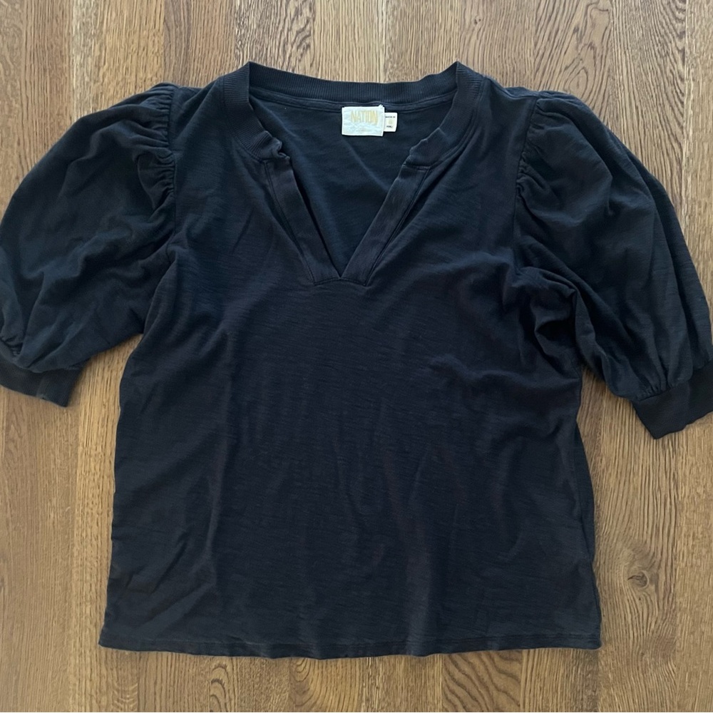 Nation V Neck Tee